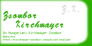 zsombor kirchmayer business card